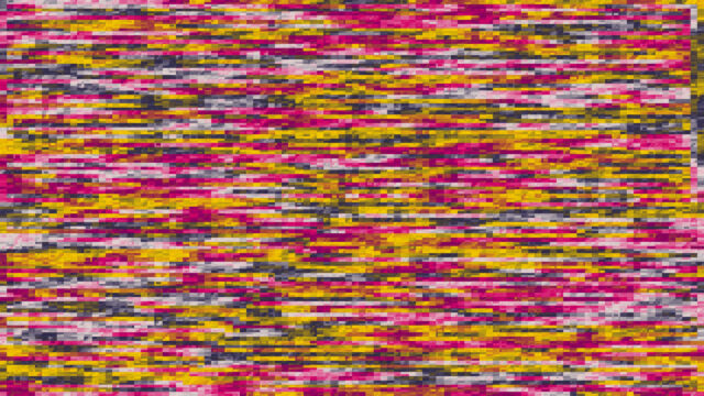 Vibrant Abstract Glitch Art Pattern with Magenta and Gold Tones PC Wallpaper