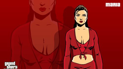 Maria Latore GTA III Character Art High Resolution Desktop Wallpaper