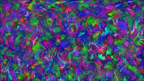 Vibrant Abstract Glitch Art with Neon Colors 4K Wallpaper