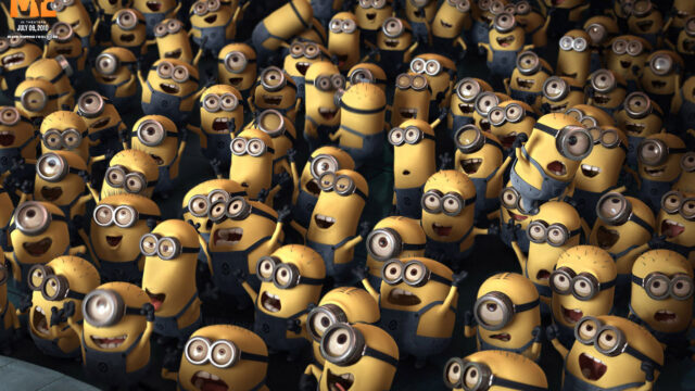 Despicable Me Minions Crowd Desktop Wallpaper