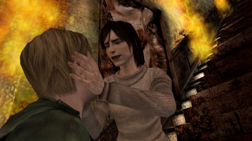 Silent Hill 2 James and Maria Scene Desktop Wallpaper