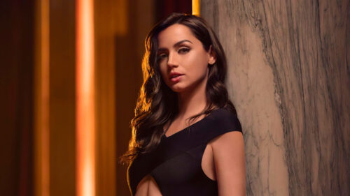 Ana de Armas Elegant Cinematic Portrait 4K Wallpaper