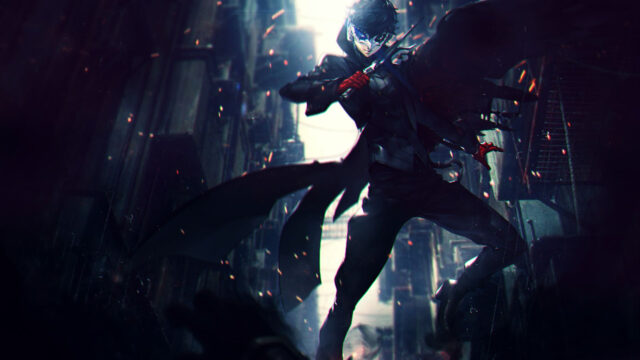 Joker Phantom Thief Dynamic Action Desktop Wallpaper