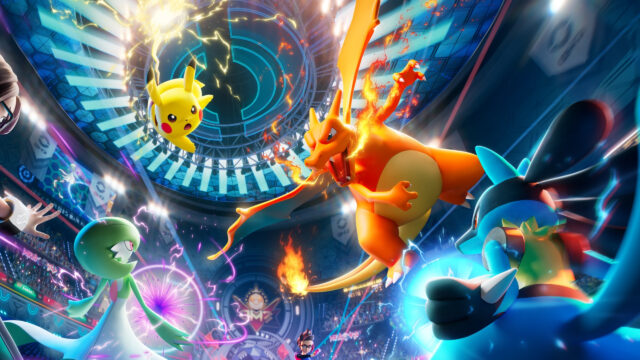 Epic Pokemon Battle Arena 4K Desktop Wallpaper