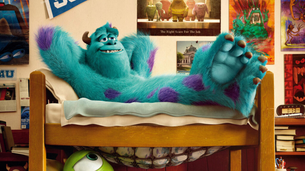 James P. Sullivan Relaxing in Monsters University Desktop Wallpaper