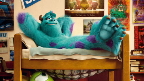 James P. Sullivan Relaxing in Monsters University Desktop Wallpaper
