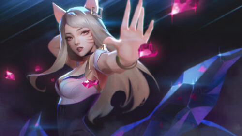 K/DA Ahri League of Legends 4K Desktop Wallpaper