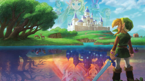 The Legend of Zelda A Link to the Past Hyrule Reflection Desktop Wallpaper
