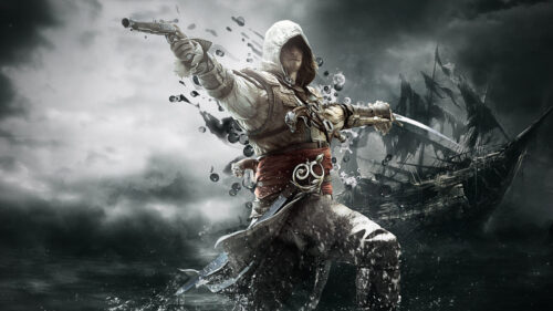 Assassin’s Creed Pirate Warrior Action Desktop Wallpaper