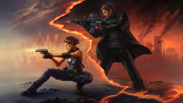 Resident Evil Action Duo 4K Wallpaper