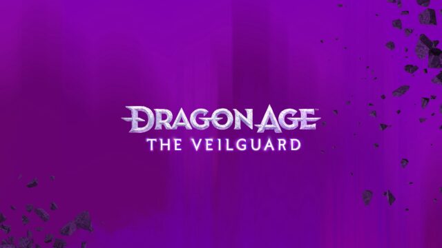 Dragon Age The Veilguard Logo Purple Background 4K Wallpaper