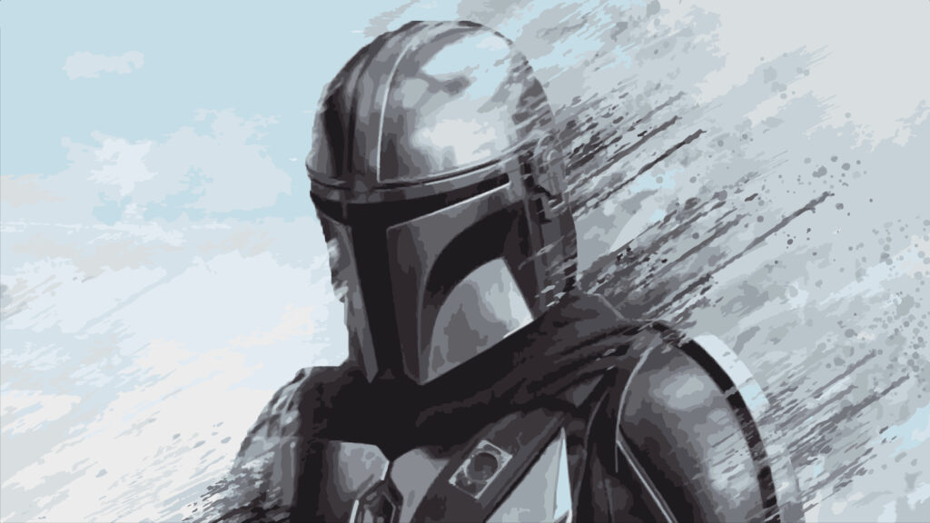 The Mandalorian Helmet Digital Art 4K Desktop Wallpaper