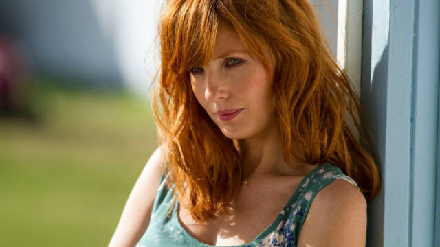 Portrait of a Woman with Red Hair Desktop Wallpaper