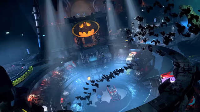 LEGO Batman Cave Cinematic Scene Desktop Wallpaper