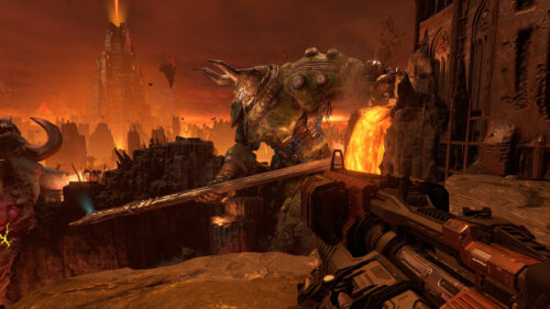 Doom Eternal Titan Warrior 4K Desktop Wallpaper