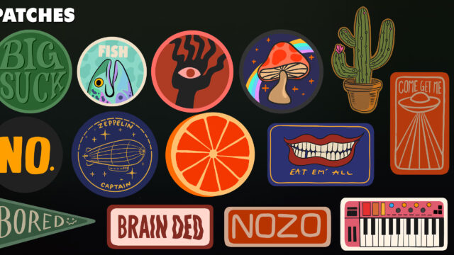 Artistic Patch Collection Desktop Wallpaper