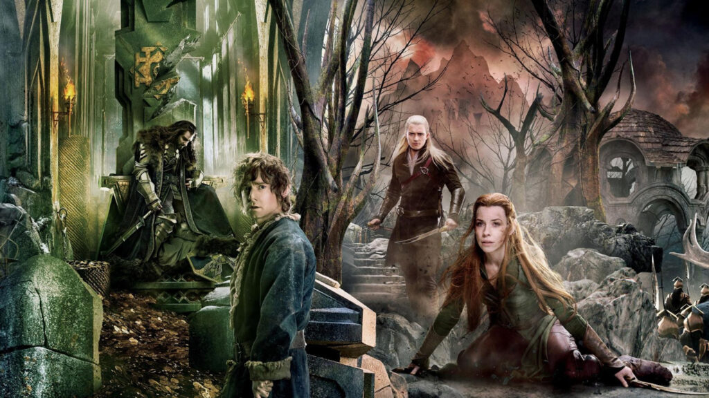 The Hobbit Trilogy Movie Scene 4K Desktop Wallpaper