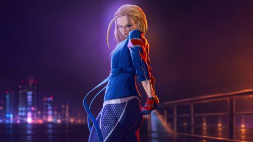 Android 18 Cyberpunk Style Anime Girl Desktop Wallpaper