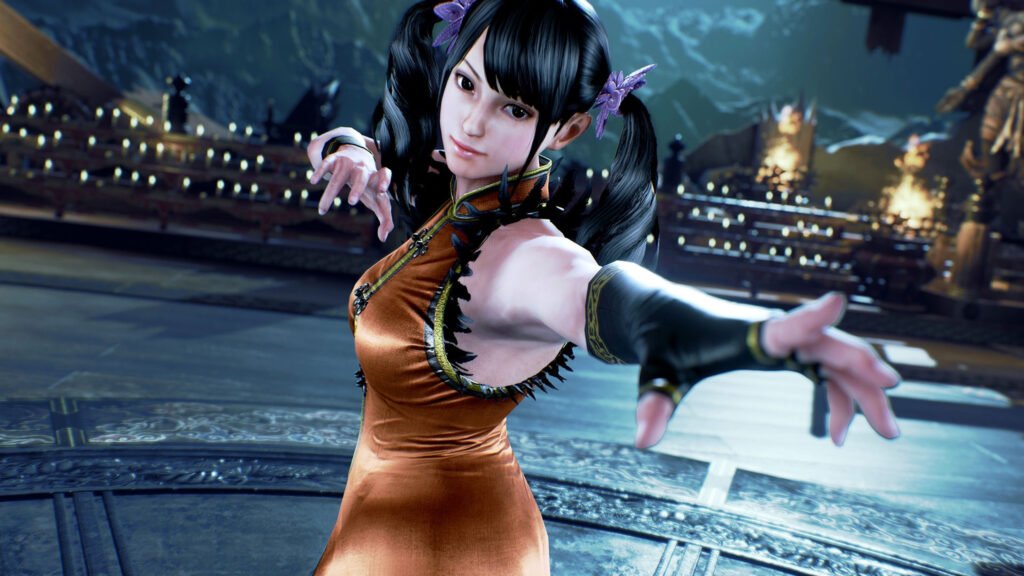 Ling Xiaoyu Fighter Stance Tekken 7 Desktop Wallpaper