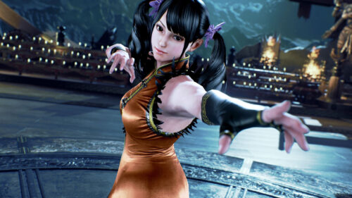 Ling Xiaoyu Fighter Stance Tekken 7 Desktop Wallpaper