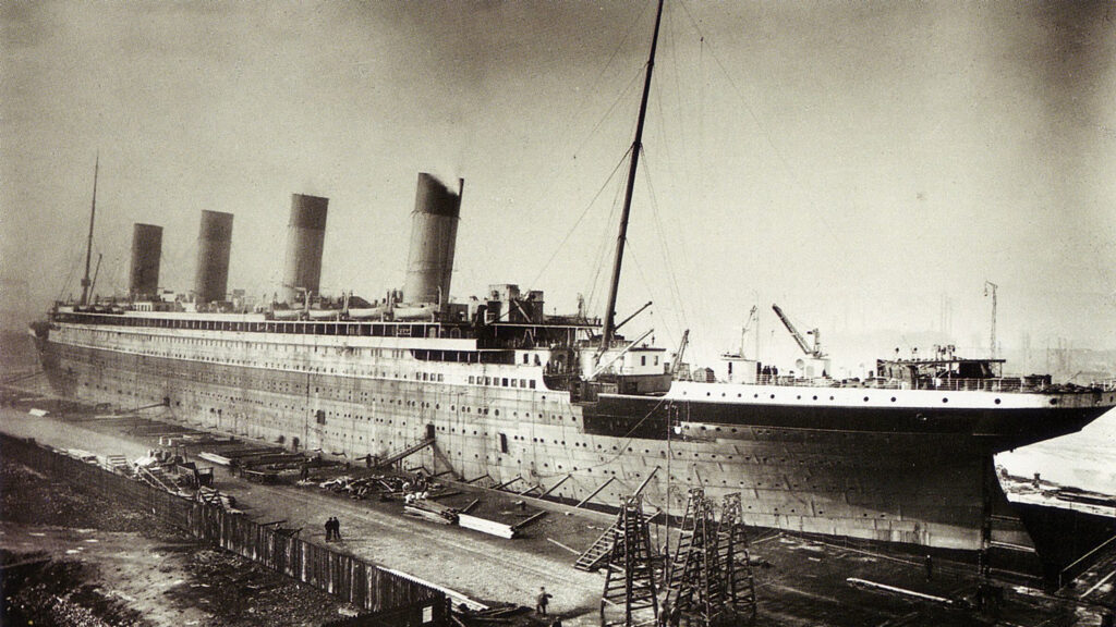 The RMS Titanic Under Construction Desktop Wallpaper