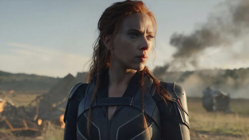 Black Widow Scarlett Johansson Action Cinematic Desktop Wallpaper