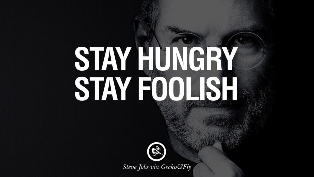 Steve Jobs Inspirational Quote Minimalist Desktop Wallpaper