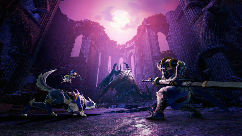 Monster Hunter Rise Malzeno Battle Desktop Wallpaper