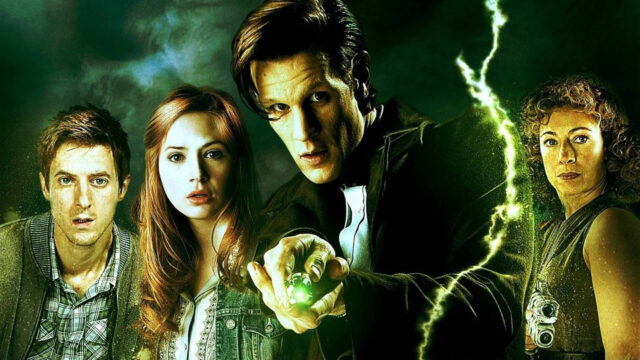 Doctor Who Eleventh Doctor and Companions 4K Desktop Wallpaper