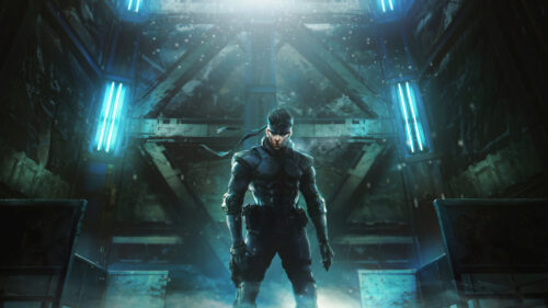 Solid Snake In Shadowy Facility PC Wallpaper