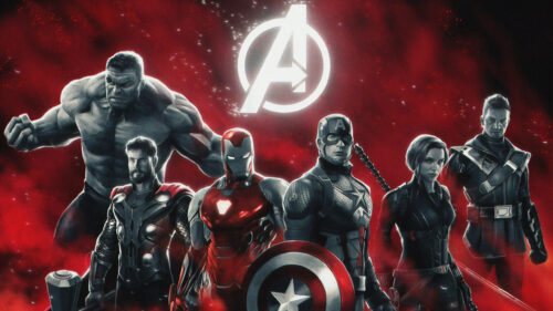 Avengers Team Action Concept Art Desktop Wallpaper