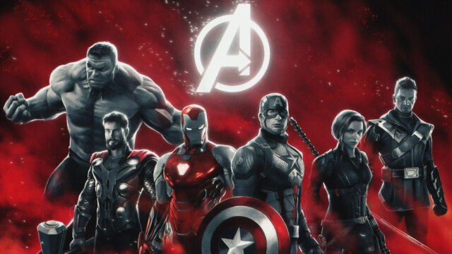 Avengers Team Action Concept Art Desktop Wallpaper