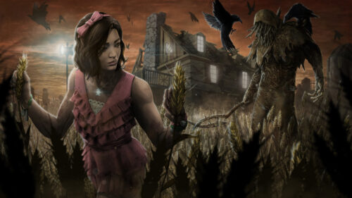 Dead by Daylight Meg Thomas and The Hillbilly 4K Desktop Wallpaper