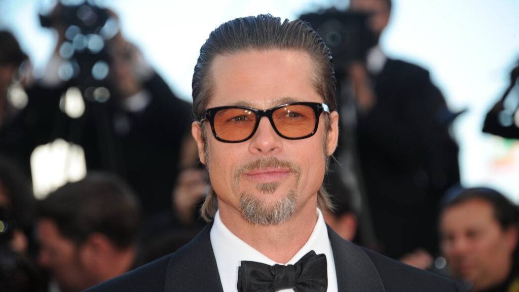 Brad Pitt in Formal Attire 4K Desktop Wallpaper
