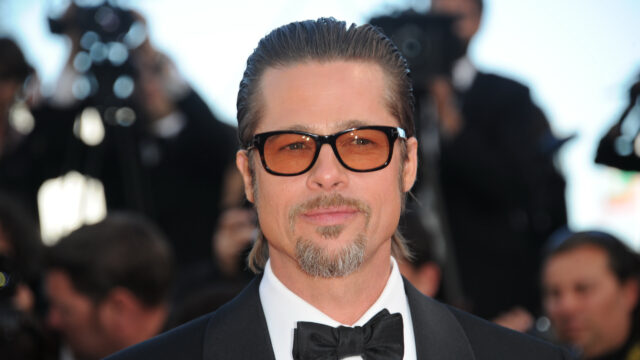 Brad Pitt in Formal Attire 4K Desktop Wallpaper