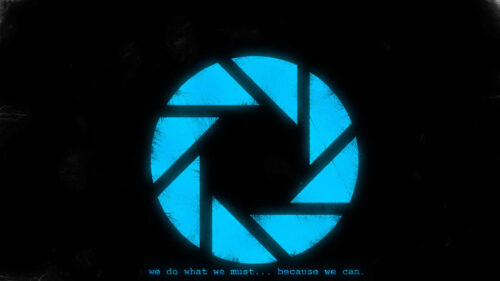 Aperture Science Logo Gaming Desktop Wallpaper