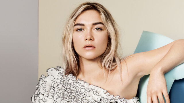 Florence Pugh Minimalist Portrait 4K Wallpaper