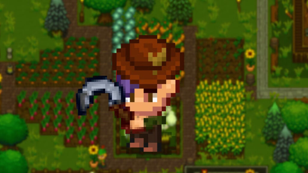 Pixel Art Farm Life Desktop Wallpaper
