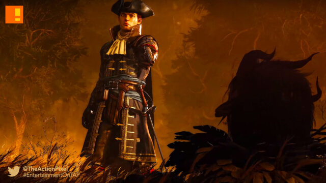 Pistol Wielding Colonial Era Character 4K Wallpaper