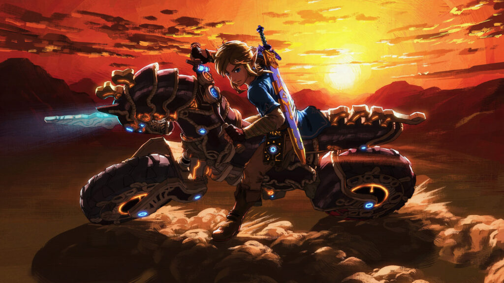 Link on Master Cycle Zero Breath of the Wild 4K Wallpaper