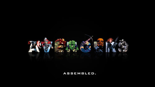 Marvel Superheroes Avengers Assembled Themed Desktop Wallpaper
