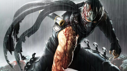 Ryu Hayabusa Ninja Gaiden Battle Under The Rain Desktop Wallpaper