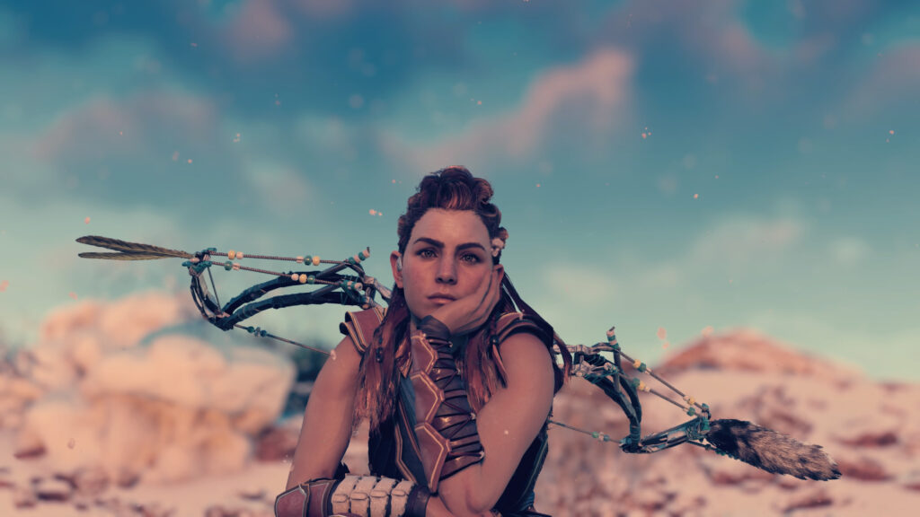 Aloy Looking Pensive in Horizon Forbidden West Desktop Wallpaper