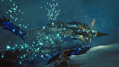 Fierce Wyvern Combat in Dark Fantasy Desktop Wallpaper