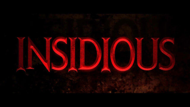 Dark Red Insidious Horror Movie Title Desktop Wallpaper