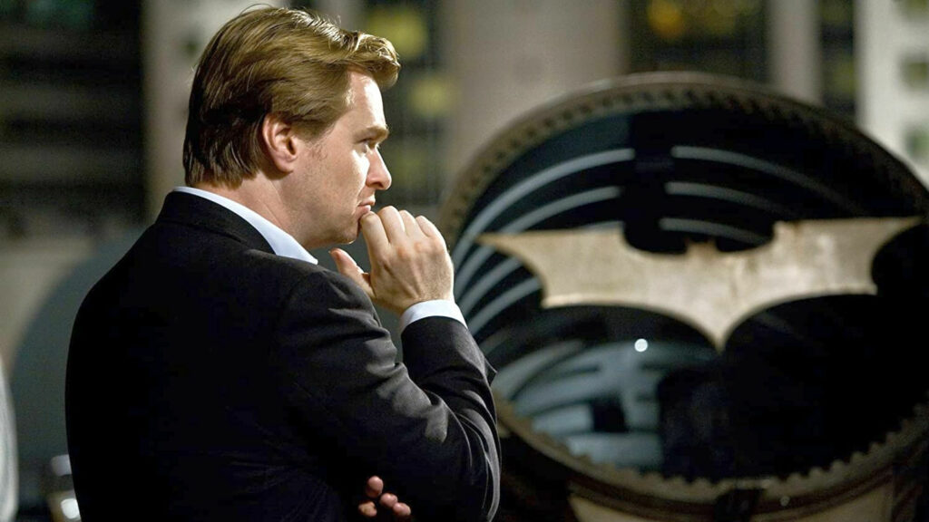 Christopher Nolan on Set of The Dark Knight Desktop Wallpaper