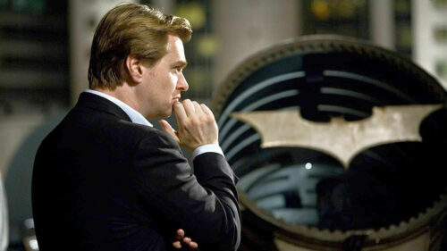 Christopher Nolan on Set of The Dark Knight Desktop Wallpaper