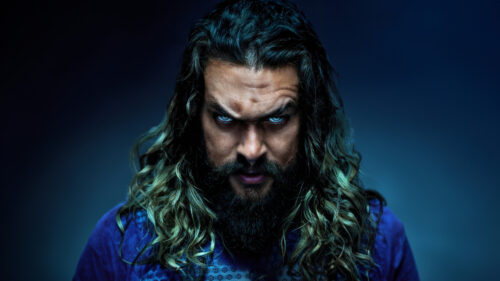 Jason Momoa as Aquaman Intense Portrait 4K Desktop Wallpaper