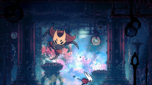Hollow Knight Silksong Hornet Boss Fight 4K Desktop Wallpaper