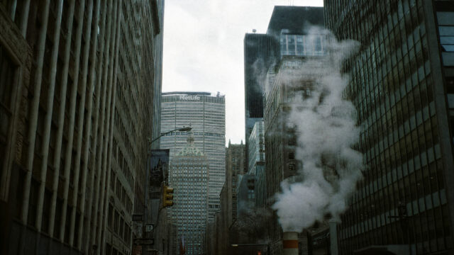 New York City Steam Vent Urban Architecture Desktop Wallpaper